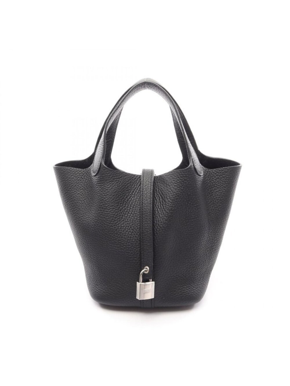 Hermes Handbag Picotin Lock PM Black Leather